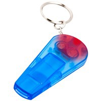 Промбрелок синий прозрачный из пластика-свисток-фонарик SPICA
