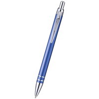 Ручка металлическая шариковая "Madrid", синий/серебристый