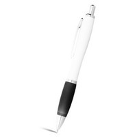 Ручка пластиковая шариковая "Nash", белый/черный/серебристый