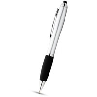 Ручка-стилус шариковая "Nash", серебристый/черный