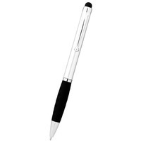 Ручка-стилус шариковая "Ziggy", серебристый/черный