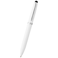 Ручка-стилус шариковая "Brayden", белый/серебристый