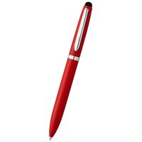 Ручка-стилус шариковая "Brayden", красный/серебристый