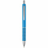 Ручка пластиковая шариковая "Bling", светло-синий/серебристый