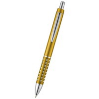 Ручка пластиковая шариковая "Bling", желтый/серебристый