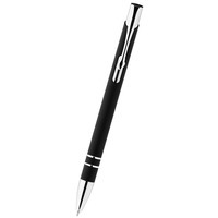 Ручка металлическая шариковая "Cork", черный/серебристый