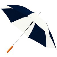Большой зонт-трость LISA, полуавтомат, с деревянной ручкой под нанесение логотипа трафаретной печатью, d102 х 83 см