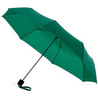 Зонт складной "Ida", зеленый/черный