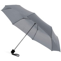 Зонт складной "Ida", серый/черный