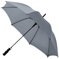 Зонт-трость "Barry", серый/черный
