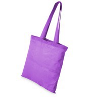 Хлопковая сумка CAROLINA, 100 г/м2, с длинными ручками, 60 см, размер 38 х 42 см, пурпурный