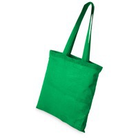Хлопковая сумка CAROLINA, 100 г/м2, с длинными ручками, 60 см, размер 38 х 42 см, светло-зеленый