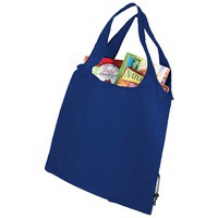 Легкая складная сумка для покупок BUNGALOW, 39 х 38 см, макс.нагрузка 10 кг, ярко-синий/черный