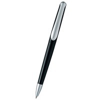 Ручка пластиковая шариковая "Sunrise", черный/серебристый