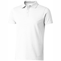 Рубашка поло "Hacker" мужская, белый/серый, 2XL