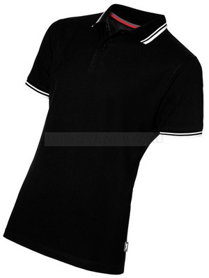 Фото Рубашка поло "Deuce" мужская «Slazenger» (черный, белый) 2XL