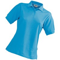 Рубашка поло "Forehand" женская, аква, XL