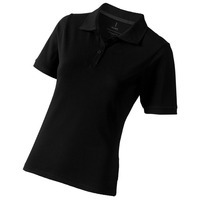 Рубашка поло "Calgary" женская, черный, XL