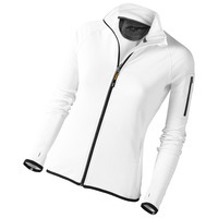 Куртка флисовая "Mani" женская, белый/черный, XL