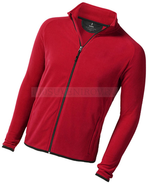 Фото Куртка флисовая "Brossard" мужская «Elevate» (красный, черный) XS