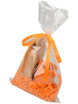 Фото Подарочный набор «Kvelly» с чаем «Eat & Bite» (оранжевый)