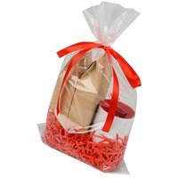 Набор подарочный красный из керамики TEA ROOM с двумя видами чая в красивой упаковке
