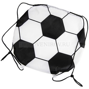 Фото Рюкзак для обуви (сменки) или футбольного мяча; 45х46 cm; 210D полиэстер (белый)
