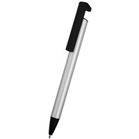 Ручка-подставка шариковая «Garder», серебристый/черный