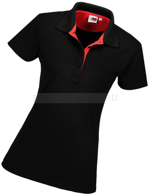 Фото Хлопковая женская рубашка поло SOLO с трафаретной печатью