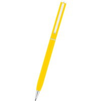 Ручка желтая из металла ическая шариковая "АТРИУМ"