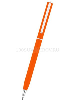 Фото Оранжевая ручка из металла ическая шариковая "АТРИУМ"