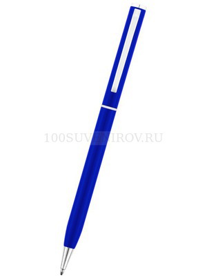 Фото Темно-синяя ручка из металла ическая шариковая "АТРИУМ"