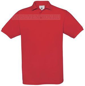 Фото Лучшая рубашка поло SAFRAN красная для полноцвета, размер S