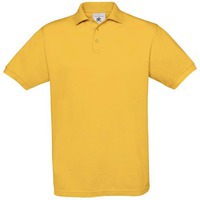 Рубашка поло интересная Safran желтая XXL