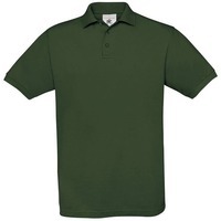 Рубашка поло фирменная SAFRAN темно-зеленая, XL