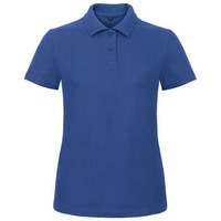 Рубашка поло женская фирменная ID.001 ярко-синяя XXL