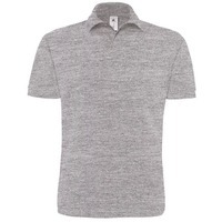 Рубашка поло Heavymill серый меланж XL