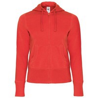 Фотка Толстовка женская Hooded Full Zip красная S от модного бренда БиЭнСи