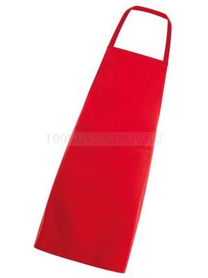 Фото Красный фартук из хлопка GRAMERCY, полиэстер 65%, хлопок 35