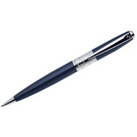 Ручка шариковая Baron, синий/серебристый