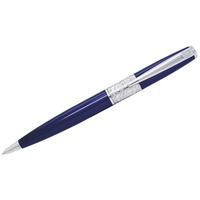 Ручка шариковая Baron, синий металлик/серебристый