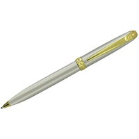 Ручка шариковая Eco, белый матовый/золотистый