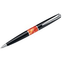 Ручка шариковая Libra, черный/оранжевый/серебристый