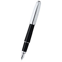 Ручка перьевая Olympio M, черный/серебристый