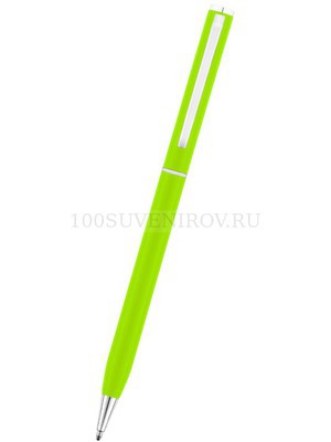 Фото Зеленая ручка из металла ическая шариковая "АТРИУМ"