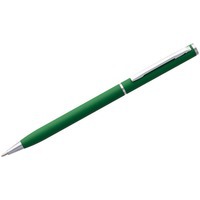 Ручка шариковая зеленая из металла Hotel Chrome, ver.2