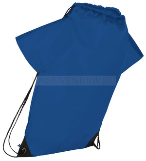 Фото Ярко-синий рюкзак с принтом футболки болельщика