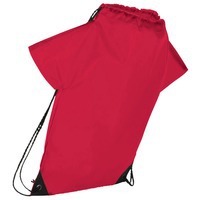 Рюкзак красный с принтом футболки болельщика
