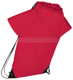 Фото Красный рюкзак с принтом футболки болельщика