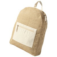 Текстильный рюкзак из джута и офисный городской рюкзак